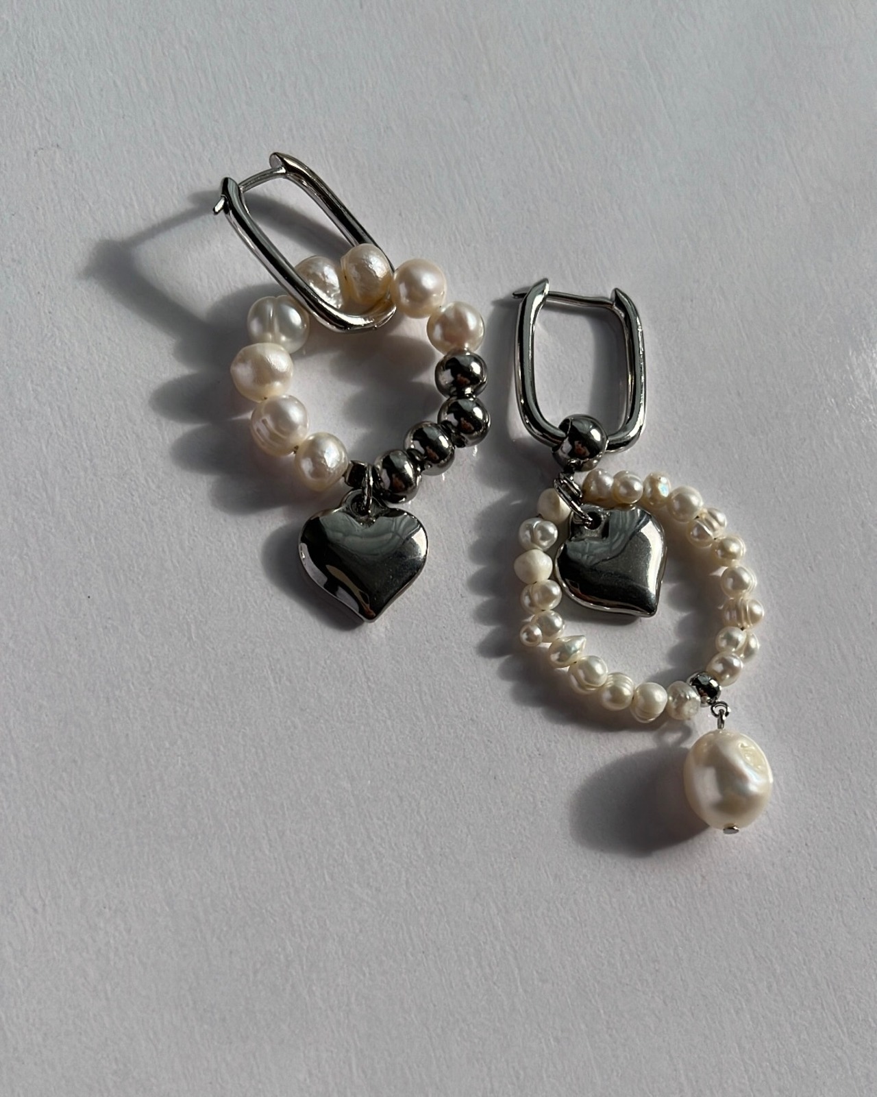 淡水パール フープピアス