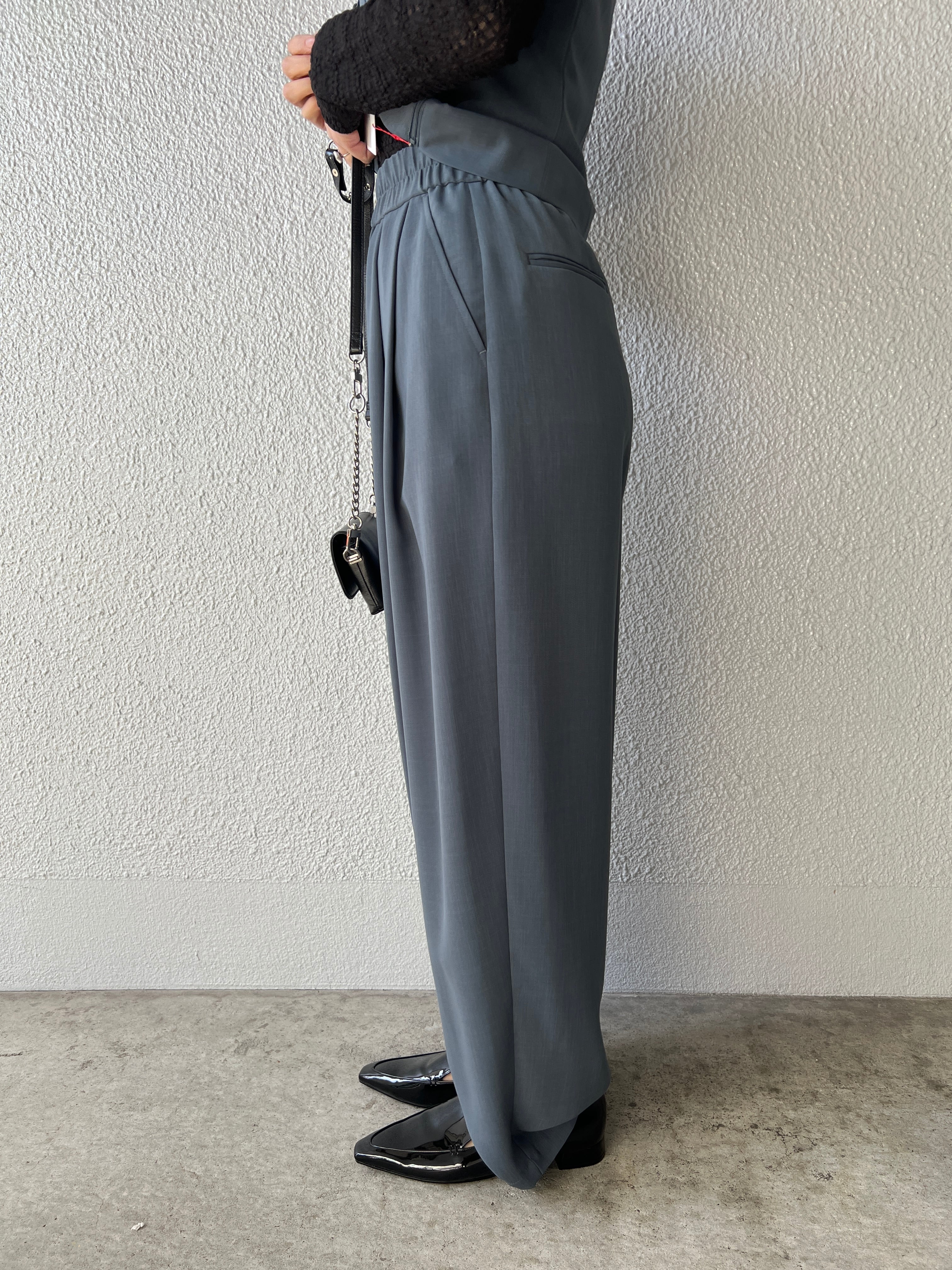 【PASSIONE】3ピース可 タックイージーパンツ 616634