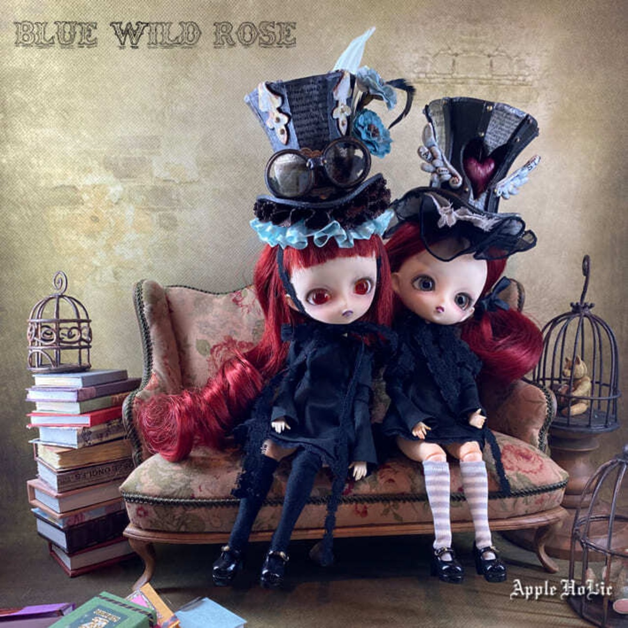 1/6ドールハット 【Blue wild rose・ブルーワイルドローズ】