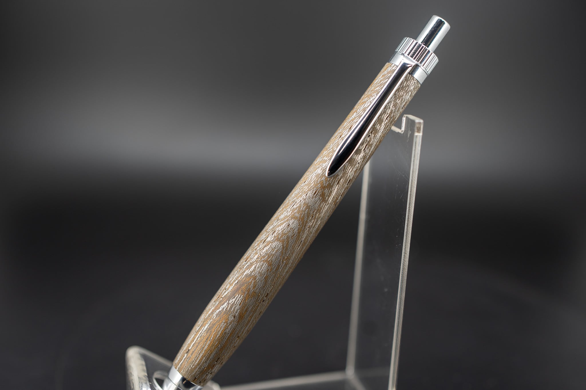 ケンポナシ メタライズドウッド silver MP | 木軸ペン工房 金杢犀