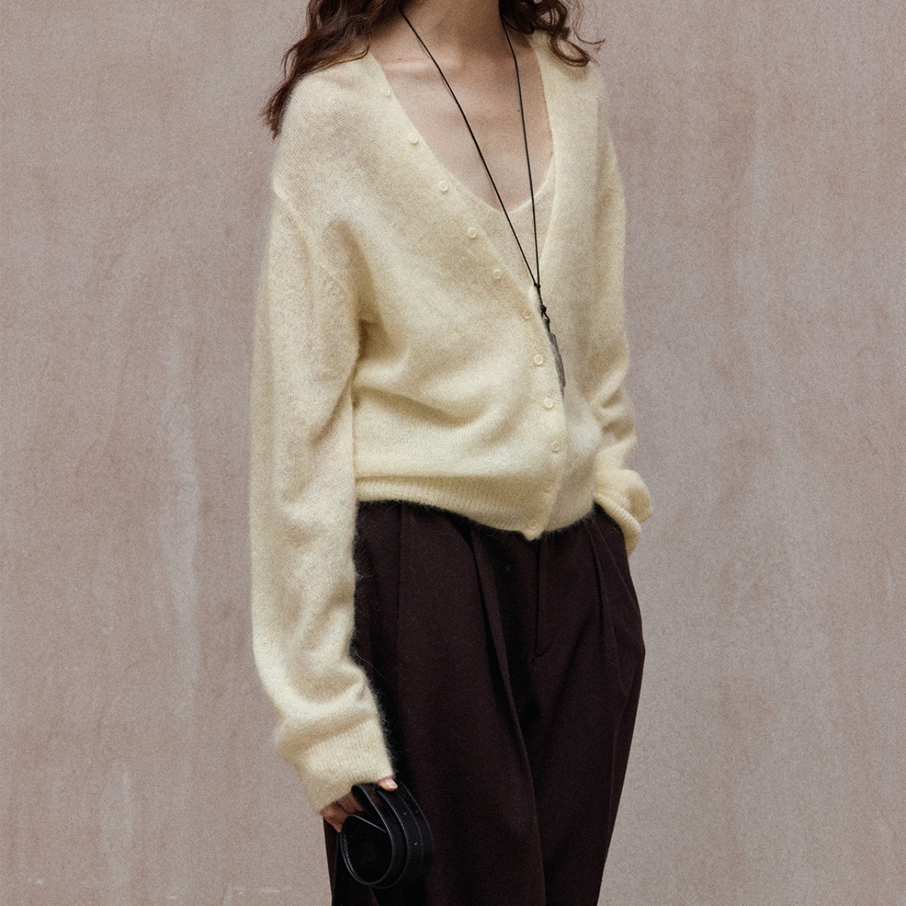 V-Neck Cardigan 【3color】T3593