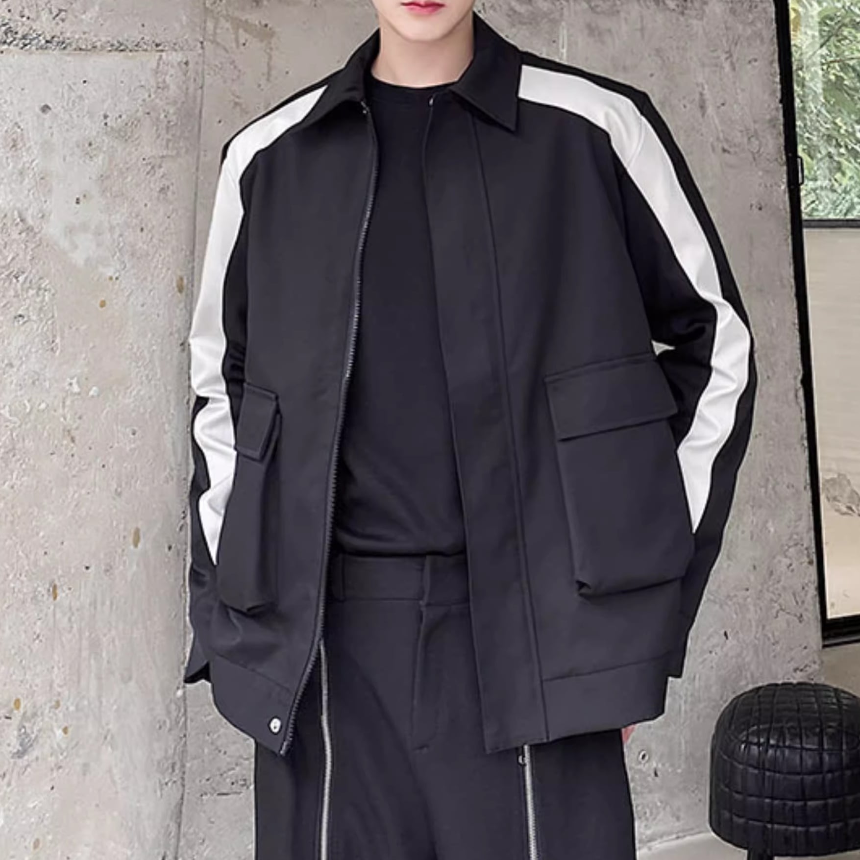 ショルダーラインデザインブルゾン 1color MOJ0288