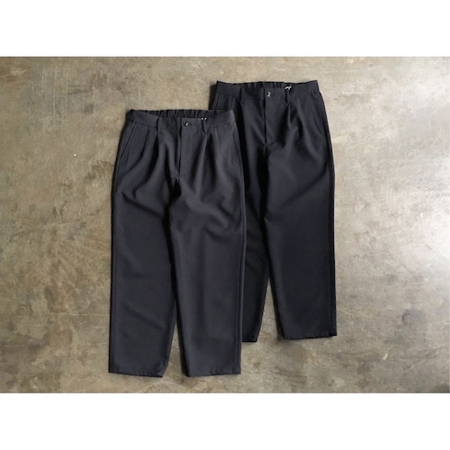 LAMOND (ラモンド) Dry Touch 1Pleats Semi Wide Trousers