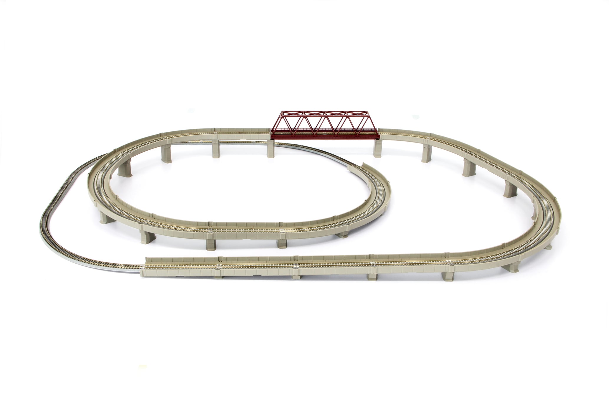 R063 クラシックトラック レールセットD 単線立体交差セット (CLASSIC TRACK Rail Set D (Grade  Separation Single Set)) | ロクハン　ＢＡＳＥ.ＳＨＯＰ ｜【公式】鉄道模型通販　Zゲージ　Zショーティー powered  by BASE