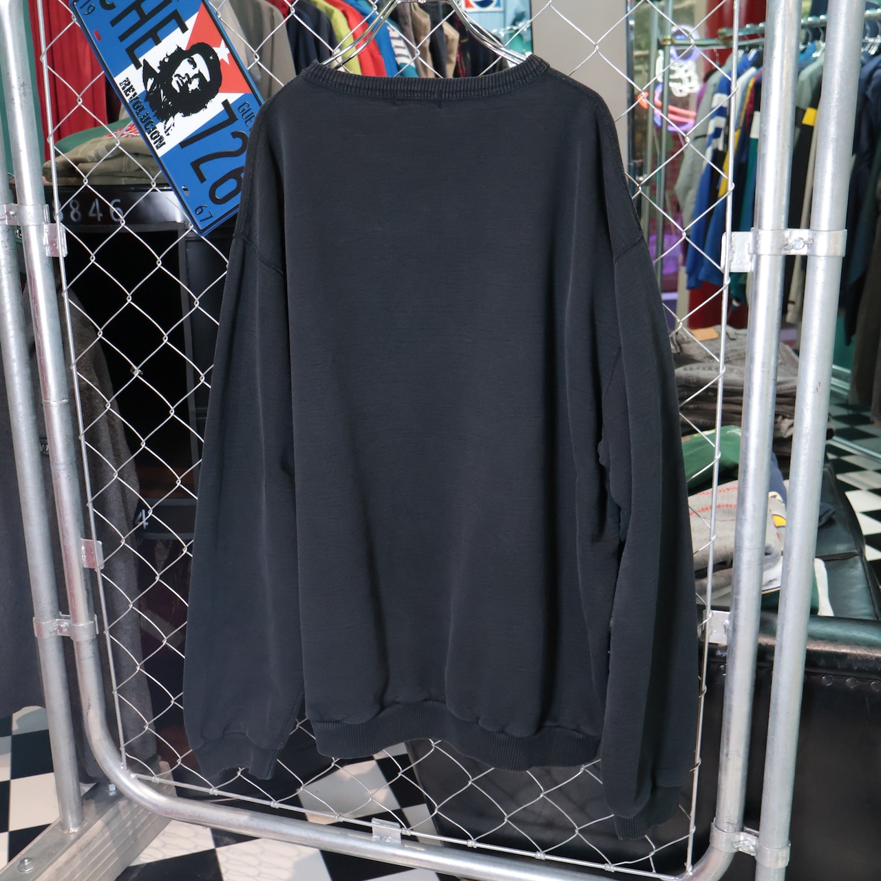 80s〜90s Vintage Goldenberg’s Chews 企業スウェット 黒