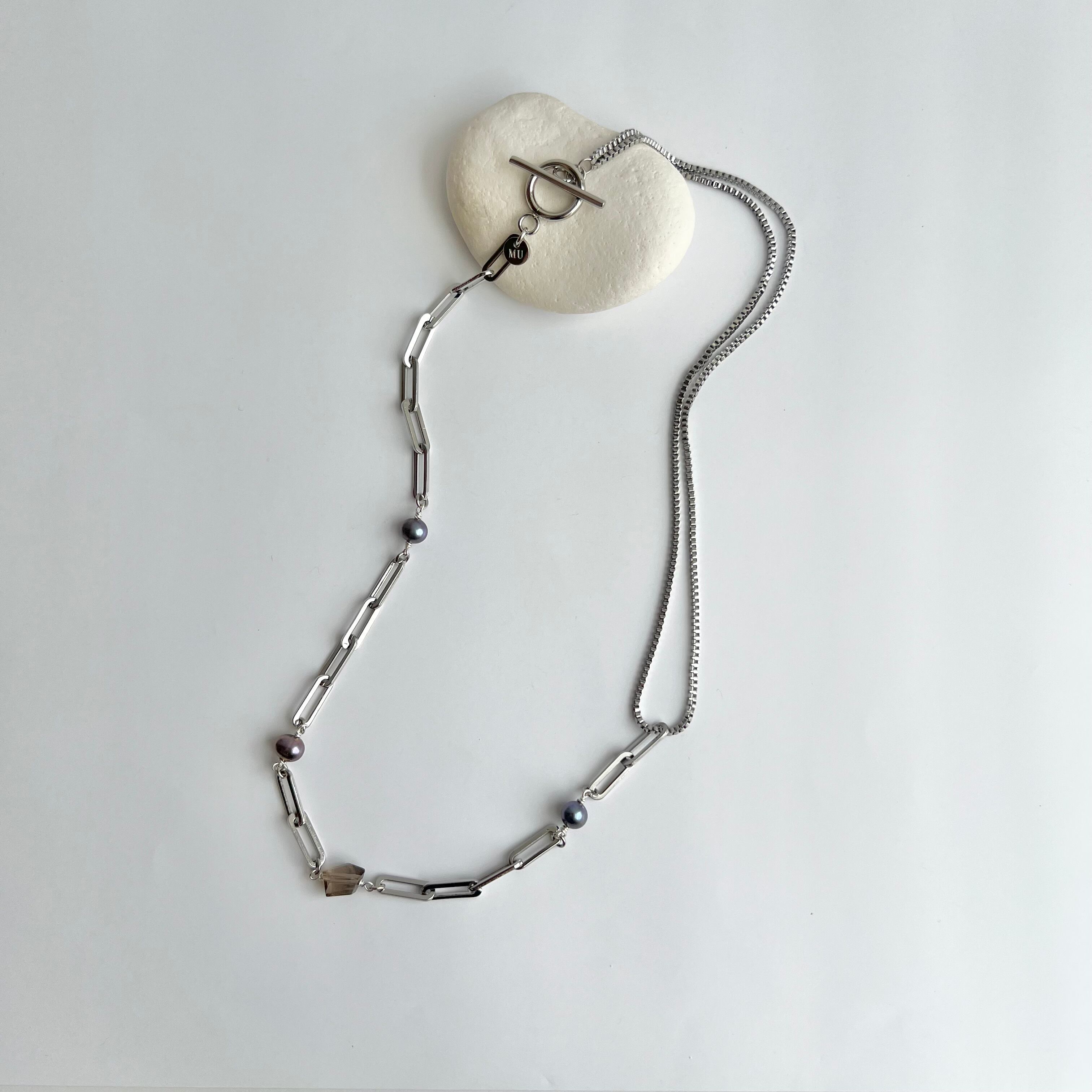 家入レオさま着用// ケーブルボックスMIXネックレス | Handmade