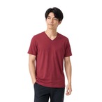 予約 メンズ Ｖネック Ｔシャツ 半袖 無地 薄手 ストレッチ インナー トップス カットソー 夏 大きいサイズ Ｍから5XL スポーツ 部屋着 ビジネス カジュアル cw-a-6736