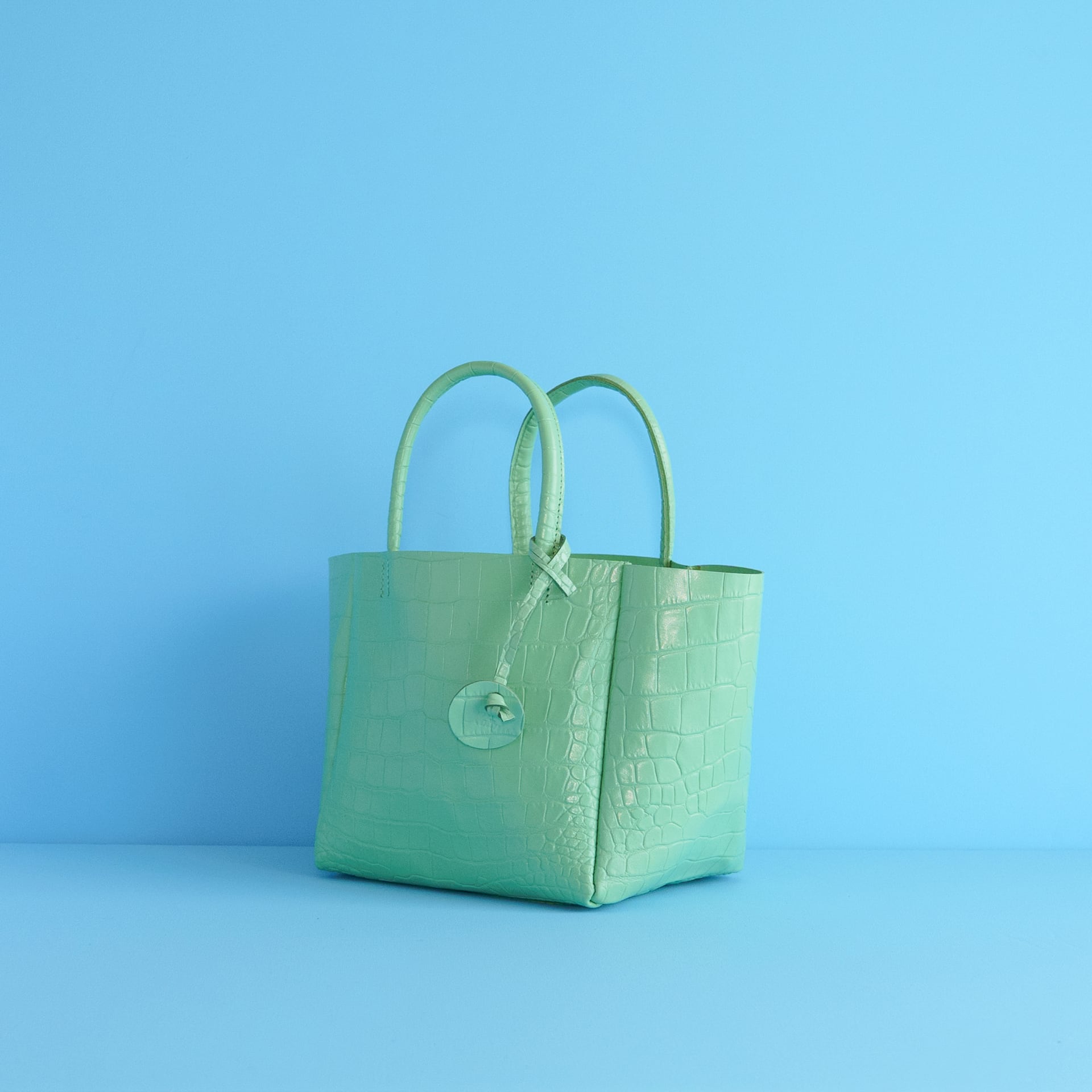 kotty トートバッグ MM クロコ型押しレザー | kotty