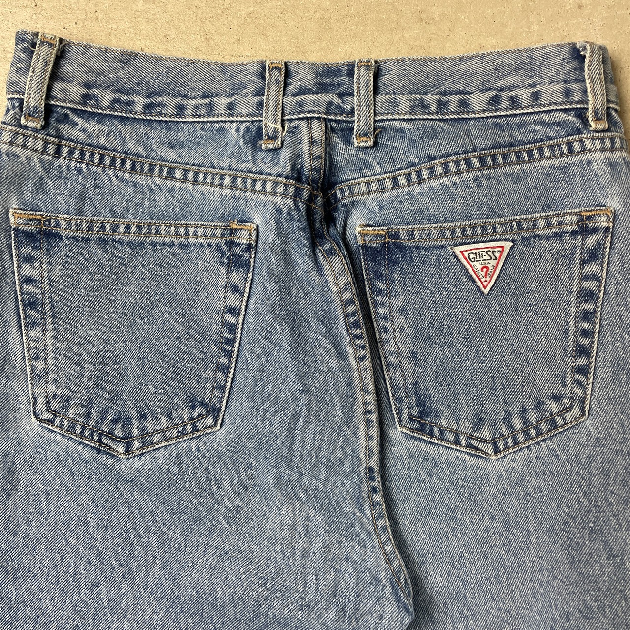 チリ製 90年代 GUESS JEANS ゲスジーンズ テーパード デニムパンツ 