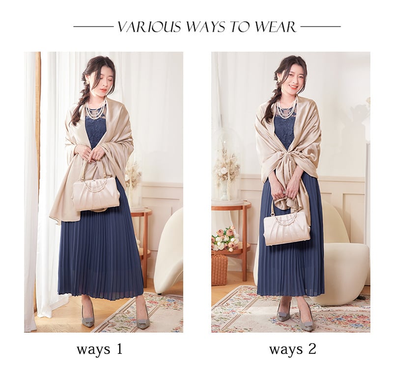 交換無料 即日配送 送料無料 パーティーショール ロング 大判 2way