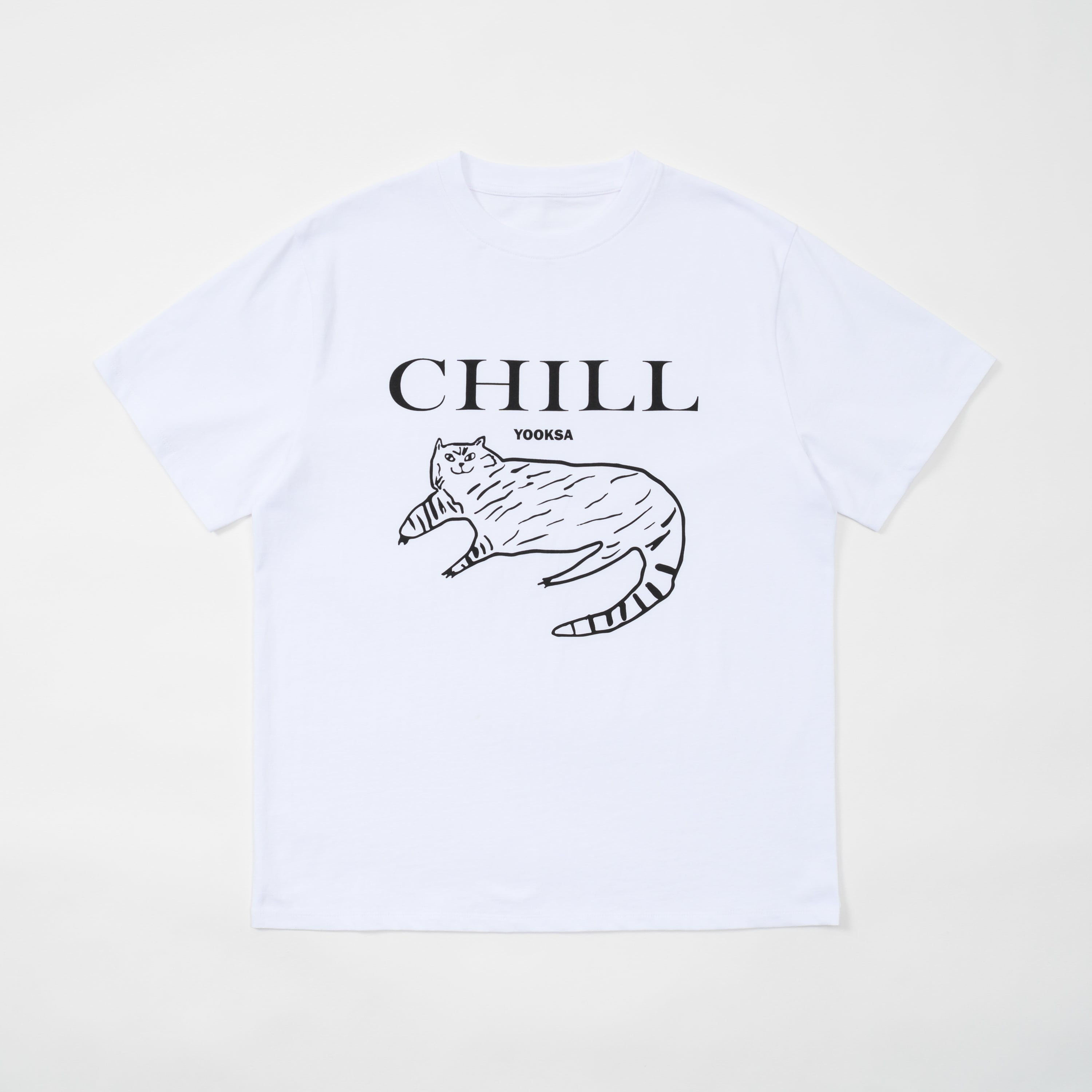 ★ [764] CHILL CAT T SHIRTS ソイングクさん着用 正規品 韓国ブランド 韓国ファッション 韓国代行 764 T-シャツ |  BONZ (韓国ブランド 代行) powered by BASE