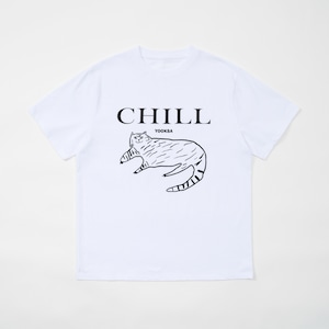 ★ [764] CHILL CAT T SHIRTS ソイングクさん着用 正規品 韓国ブランド 韓国ファッション 韓国代行 764 T-シャツ