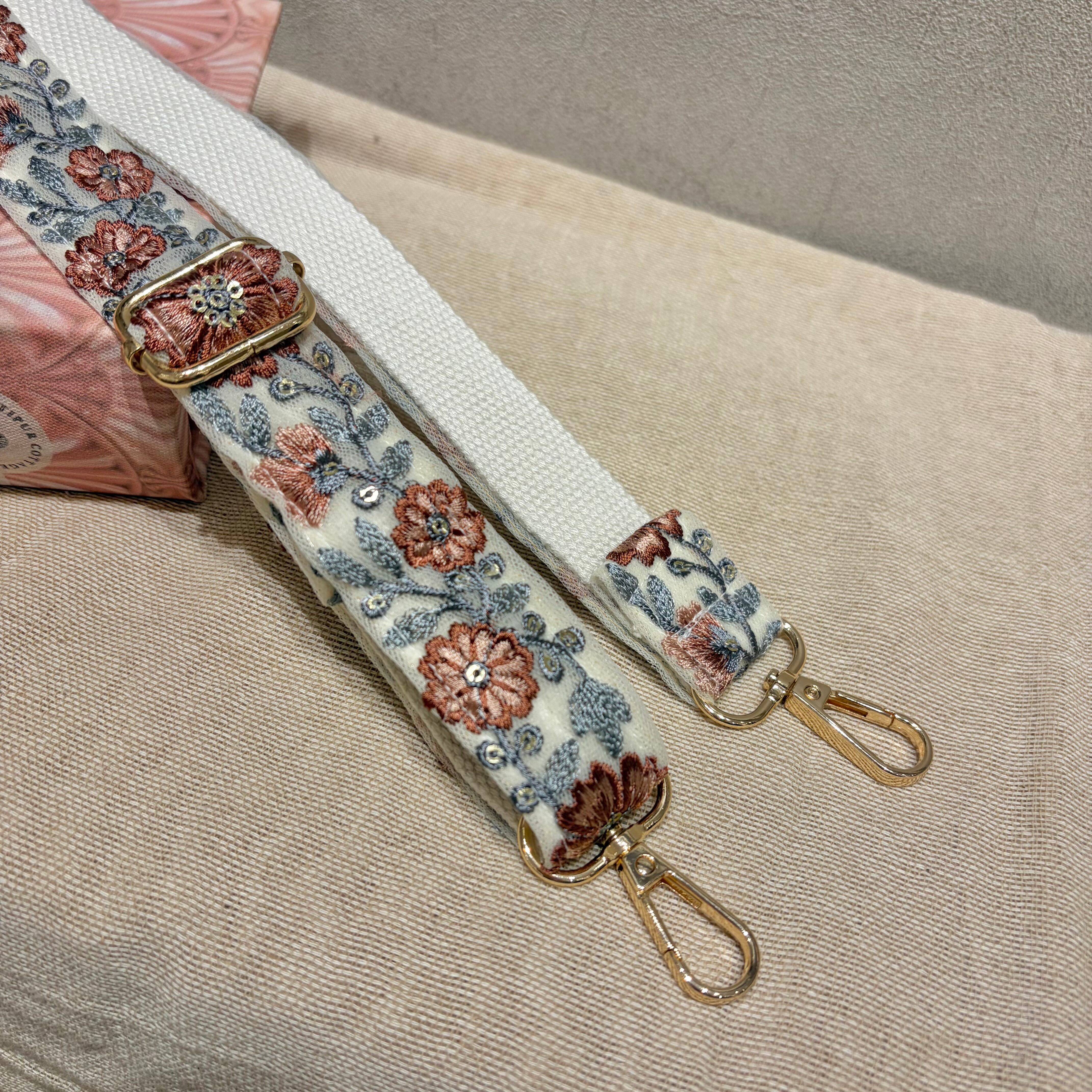 【長さ調整可能】インド刺繍ショルダー(A54-⑧559)1
