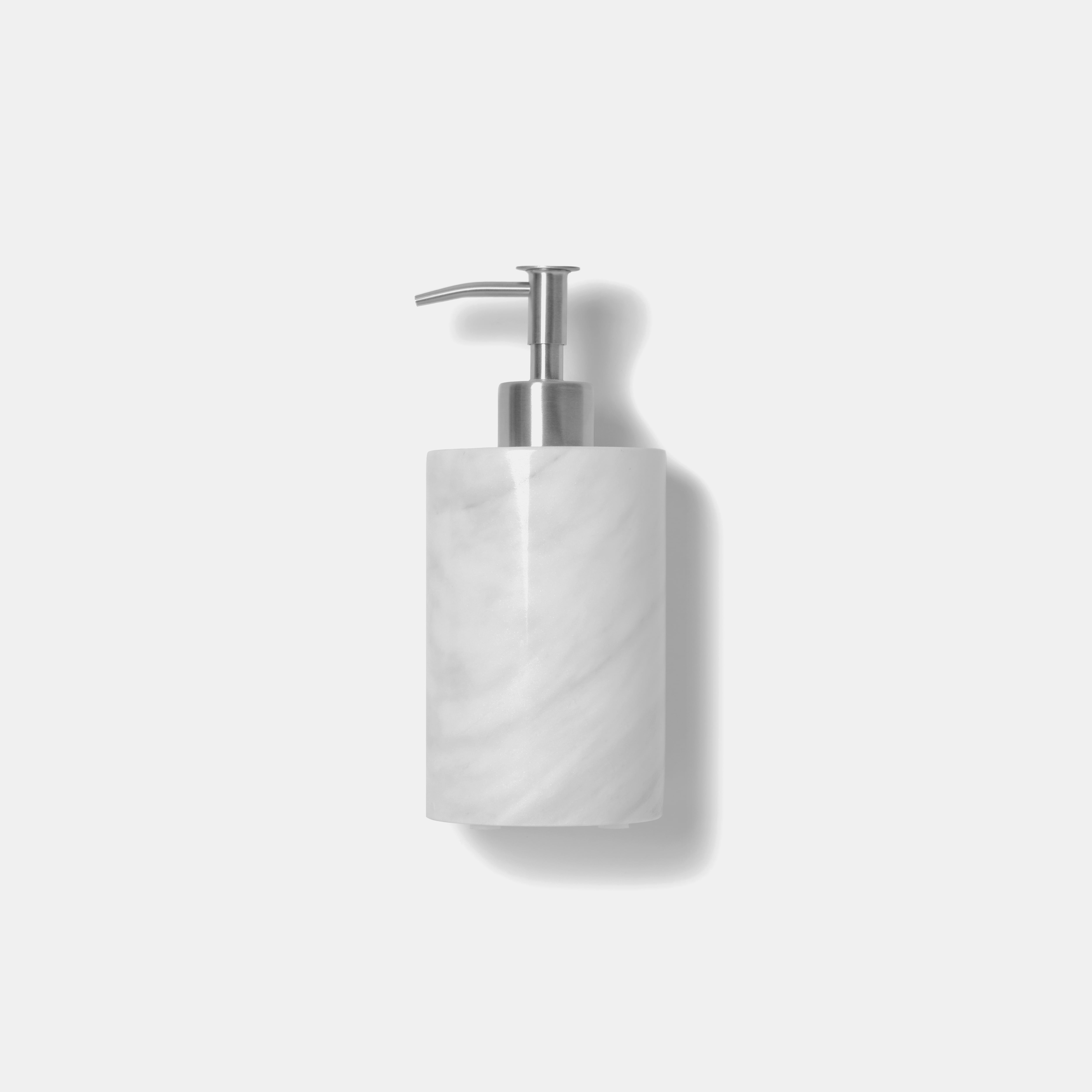 MARBLE SOAP DISPENSER -Jazz White Marble