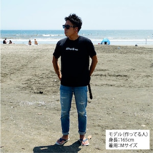 AfterBlue/アフターブルー ロゴS/S Tシャツ スミクロ【オーガニックコットン】【ユニセックス】