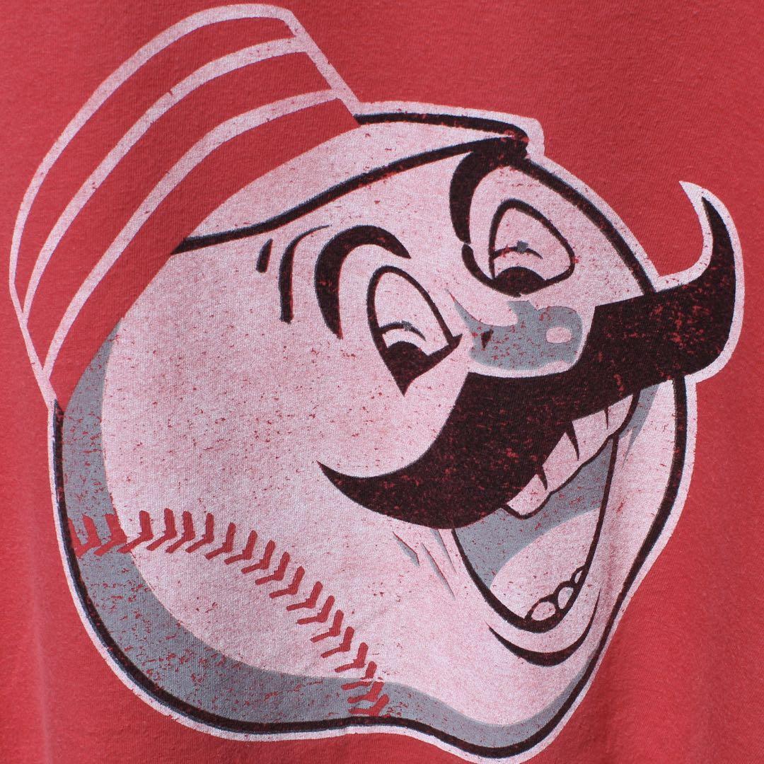 XXLサイズ】MLB シンシナティーレッズ マスコットキャラ デカロゴ 古着