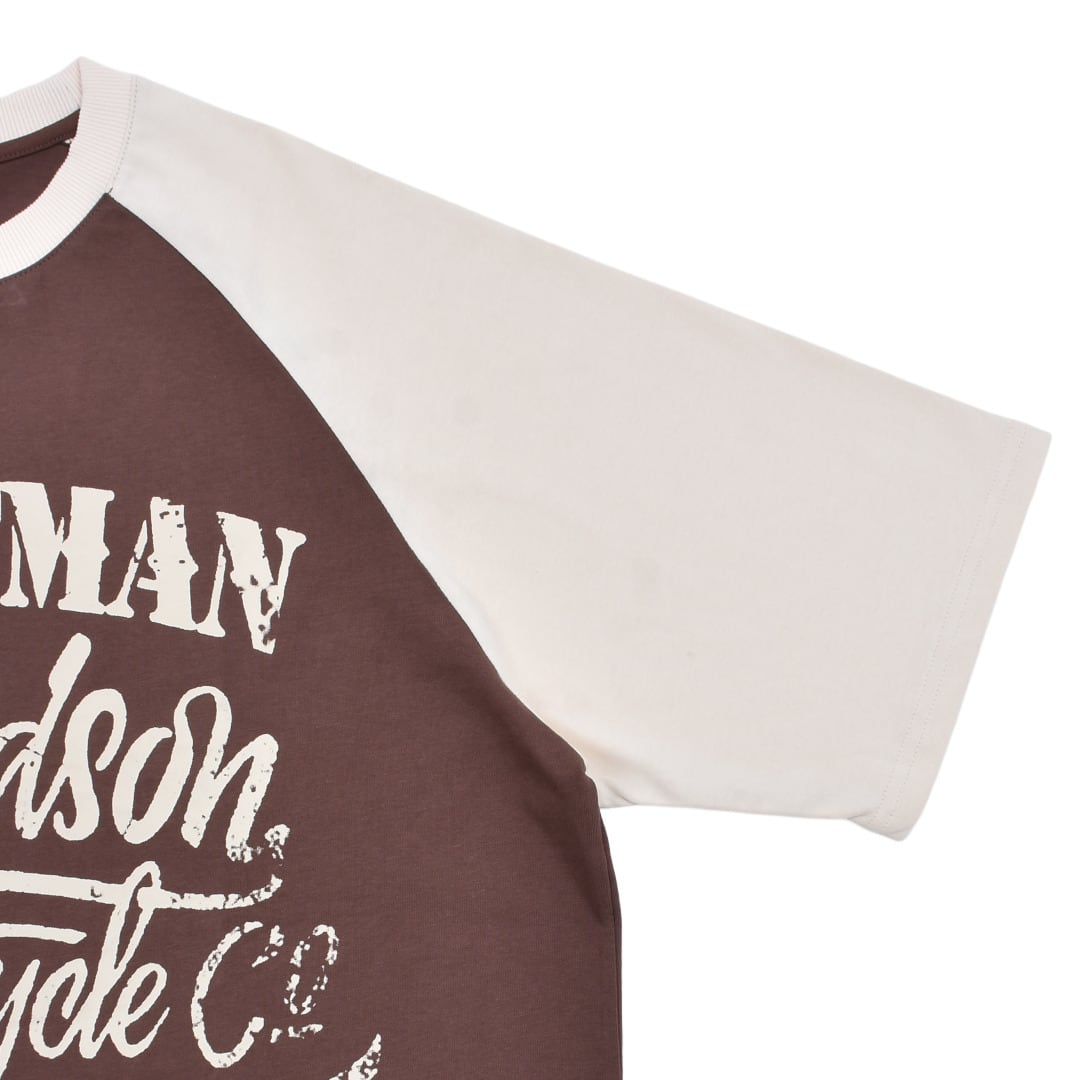 Y2K☆アメリカンロゴ ラグランTシャツ(Motorcycle Y2K☆アメリカンロゴ ラグランTシャツ(Motorcycle