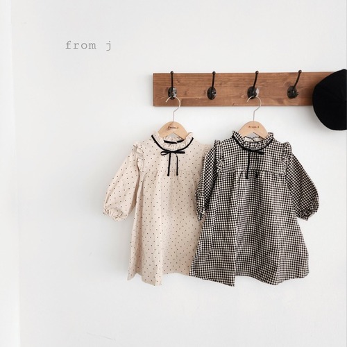【即納】<FromJ>  Pure frill dress