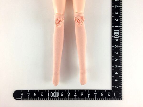 ドールアクセサリ 1/6 女性用 靴下 ストッキング 桃 BS226 - 画像1