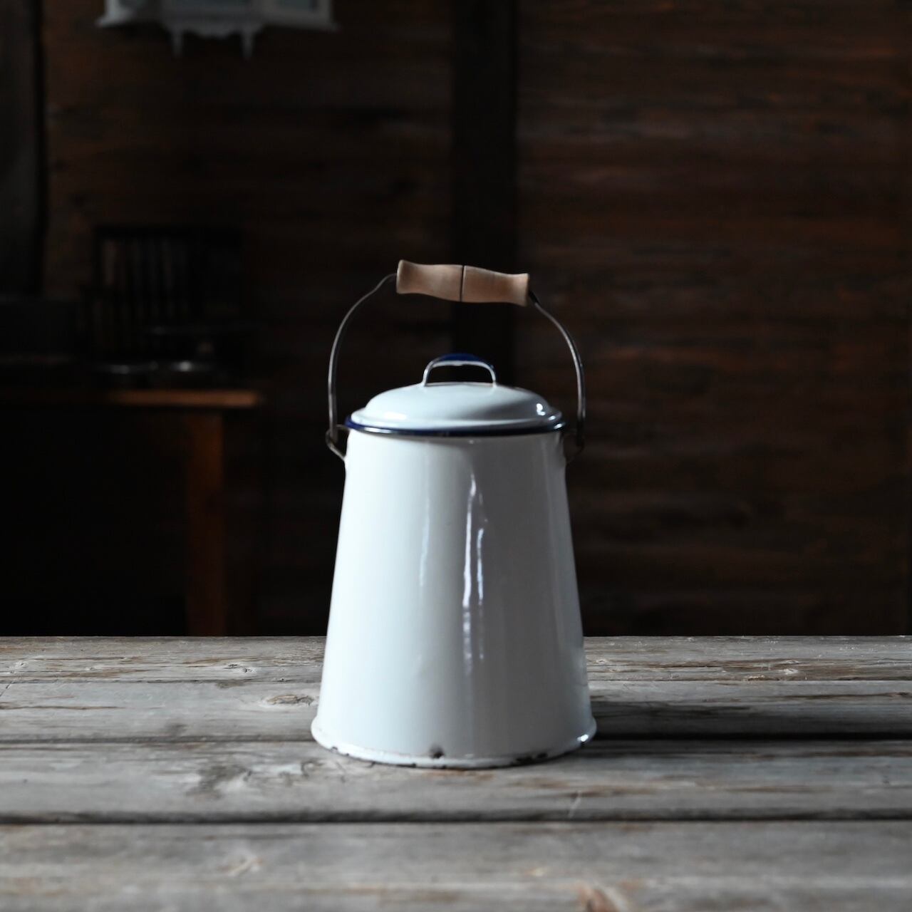 Enamel Milk Pot / エナメル ミルク ポット〈 琺瑯・ホーロー・店舗