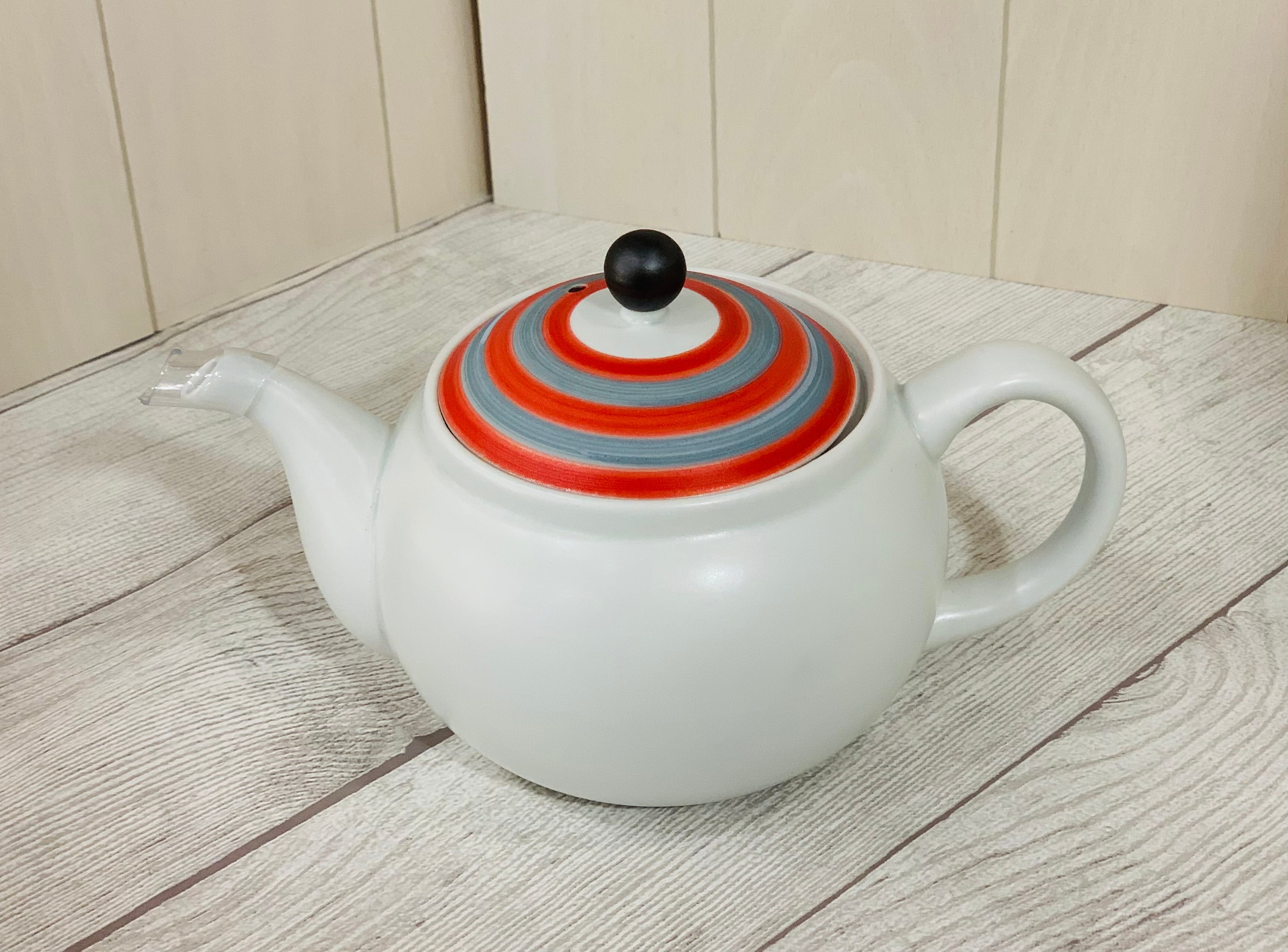 【波佐見焼】【一龍陶苑】【 マットボーダー】【ポット】急須　おしゃれ かわいい　約450cc