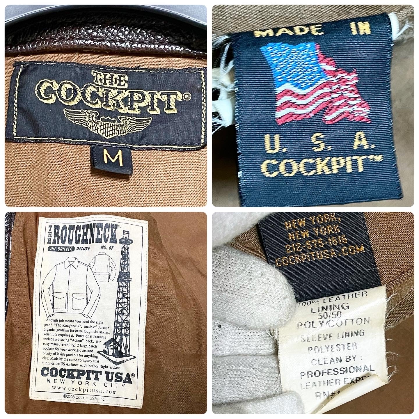 Cookpit シングル レザージャケット MADE IN USA M Cookpit シングル
