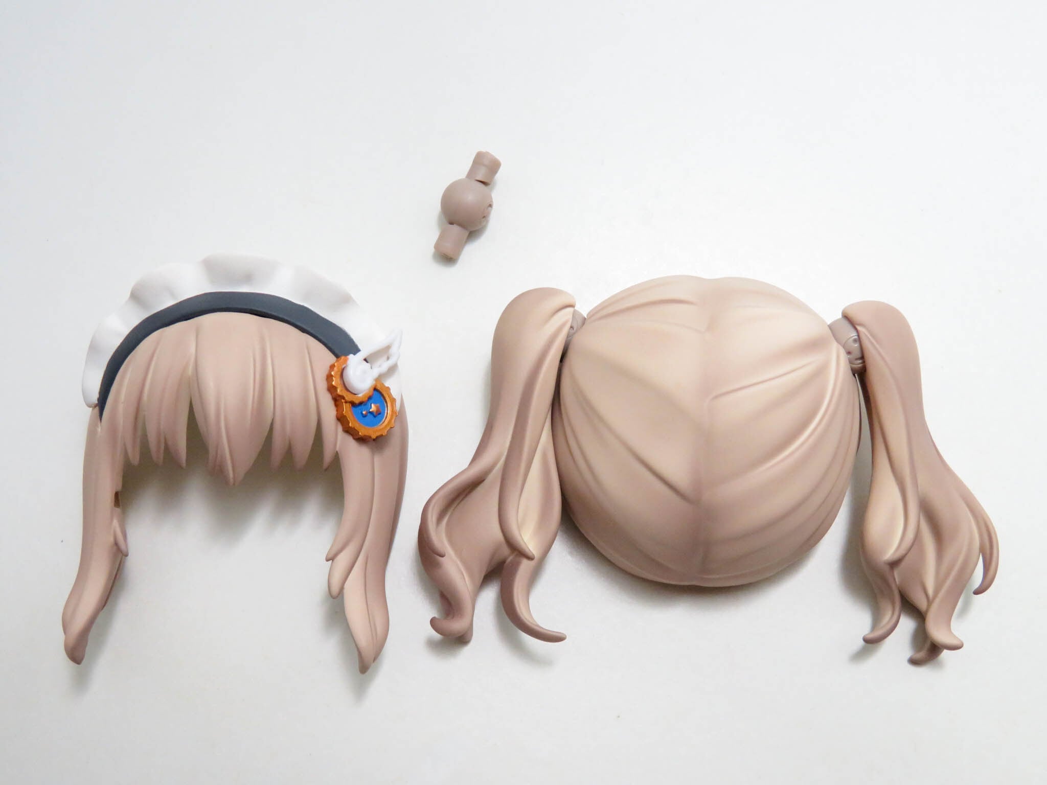 【2868】 九條都 髪パーツ ツインテール ねんどろいど
