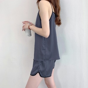 ルームウェア リラックス レディース 韓国 セットアップ 春夏秋 キャミソール ショートパンツ 大人 きれいめ かわいい 上下セット 部屋着 パジャマ カジュアル ゆったり 大人可愛い 大人女子
