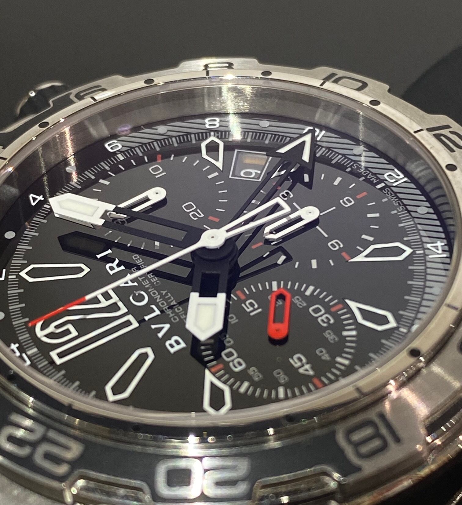 BVLGARI ブルガリ メンズ 腕時計 ディアゴノ DP45BSTVDCH/GMT | Pay ID