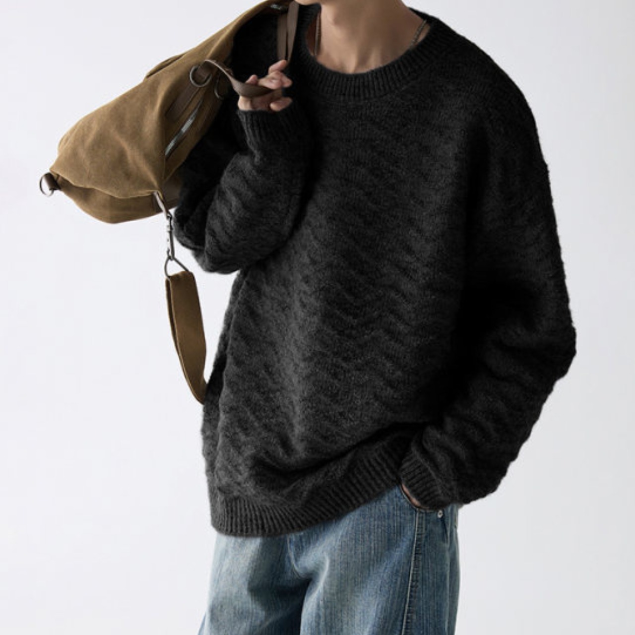 【Soft Structure】クルーネックニット　TB1893・画像4