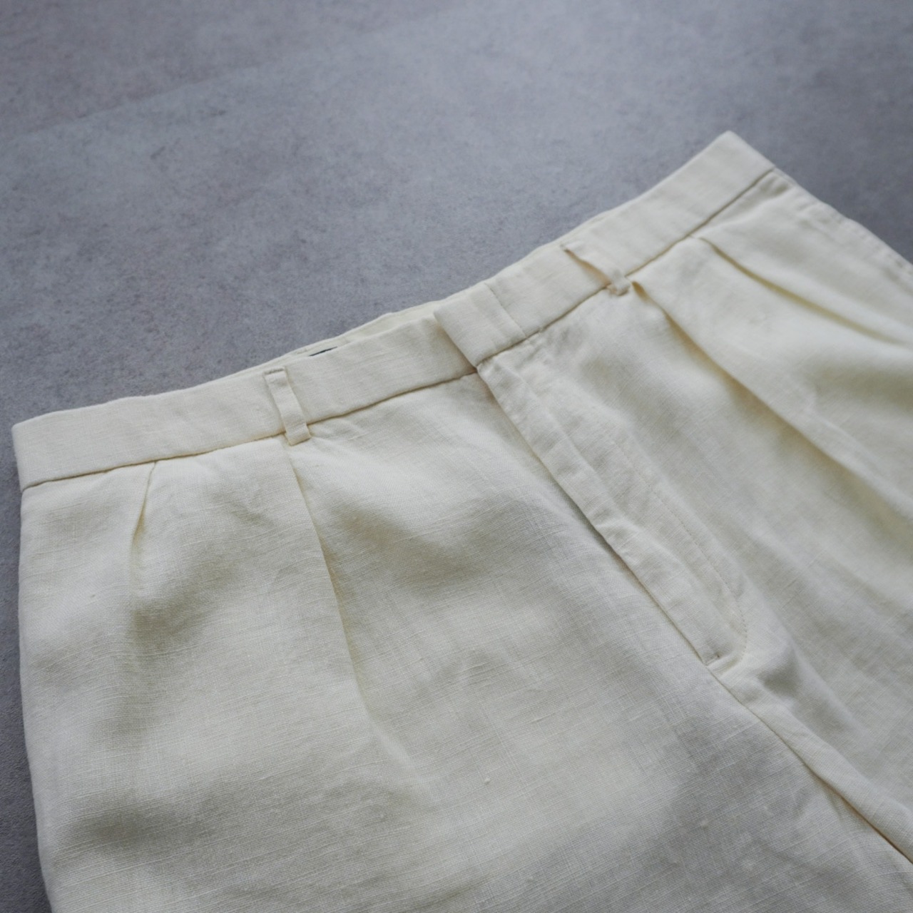 Polo by Ralph Lauren Double-pleated linen shorts [W38] 古着 - 3