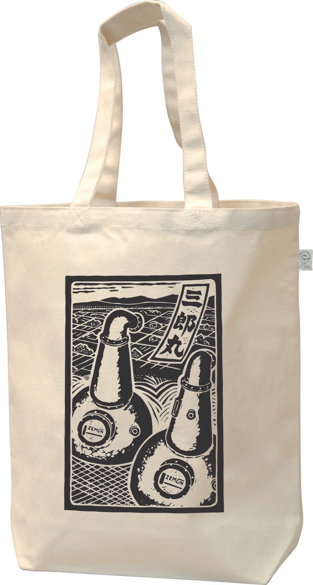 オリジナル版画トートバッグ　三郎丸