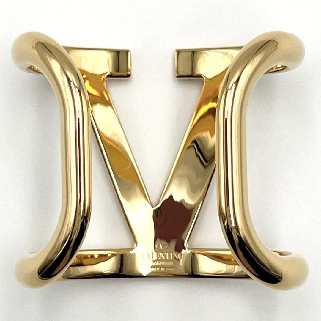 超美品・定価10万】ヴァレンティノレディースブレスレットバングルVロゴ