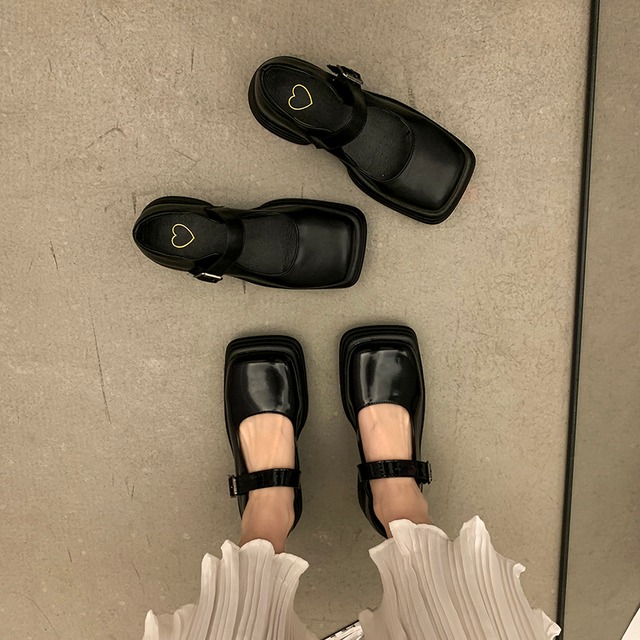 レザーサマーシングル 靴 シューズ 夏物 スクウェア 部族の婦人靴93017767380