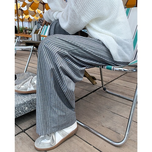 stripe easy pants　j-0027