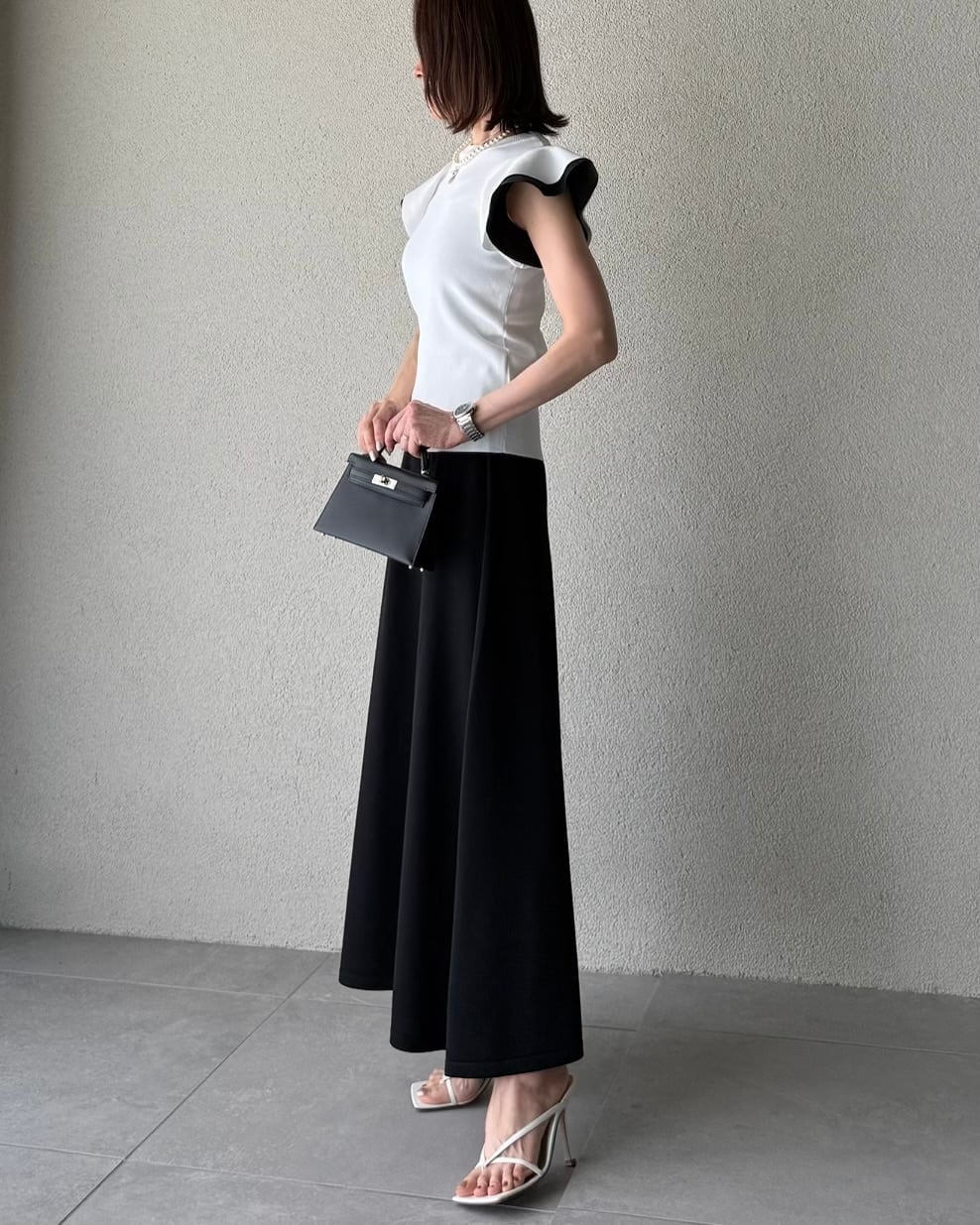 SYSORUS × akko3839 ストレッチニットロングスカート 821232 | SYSORUS