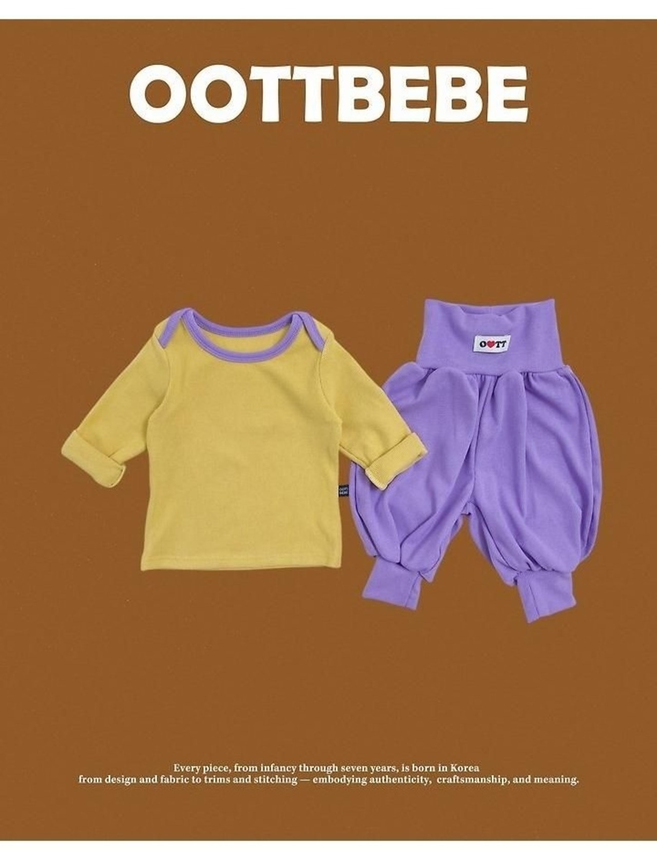 韓国子供服 / 26winter / oottbebe / おもちアラジン上下セット / ベビー&キッズ / 冬服 *XS~XL*