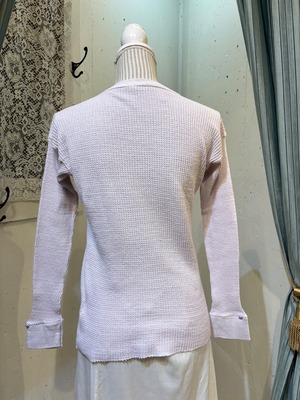 garment dye thermal (purple･front:purple rose･cuffs:purple rose)