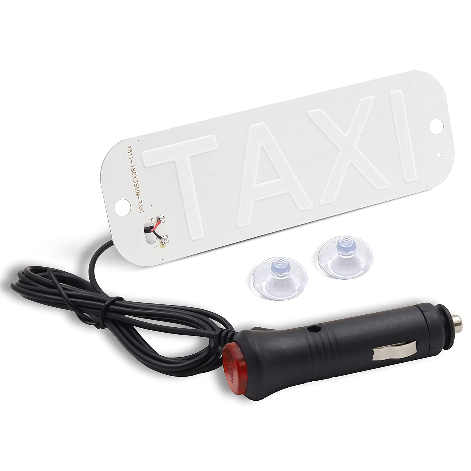 LEDタクシーライト 12V フロントガラスインジケータランプ 吸盤付き on/offスイッチ Taxi 空車信号ライト サインライト 行灯 防水 高輝度 シガーソケット 取り付け簡単 (ブルー)