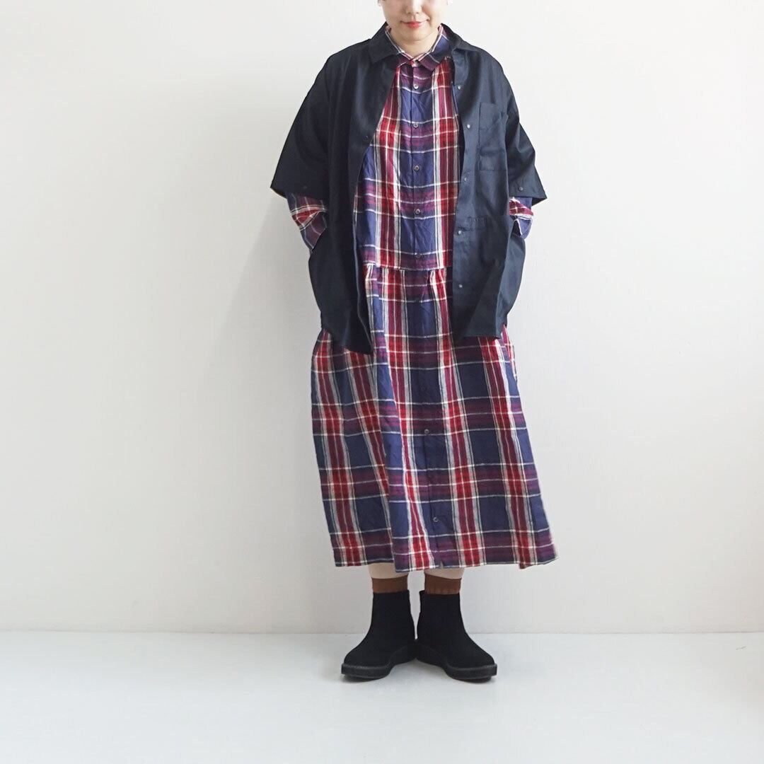 Ichiantiquites イチアンティークス Linen Tartan Chek Dress リネンタータンチェックワンピース 品番 Es Life エスライフ