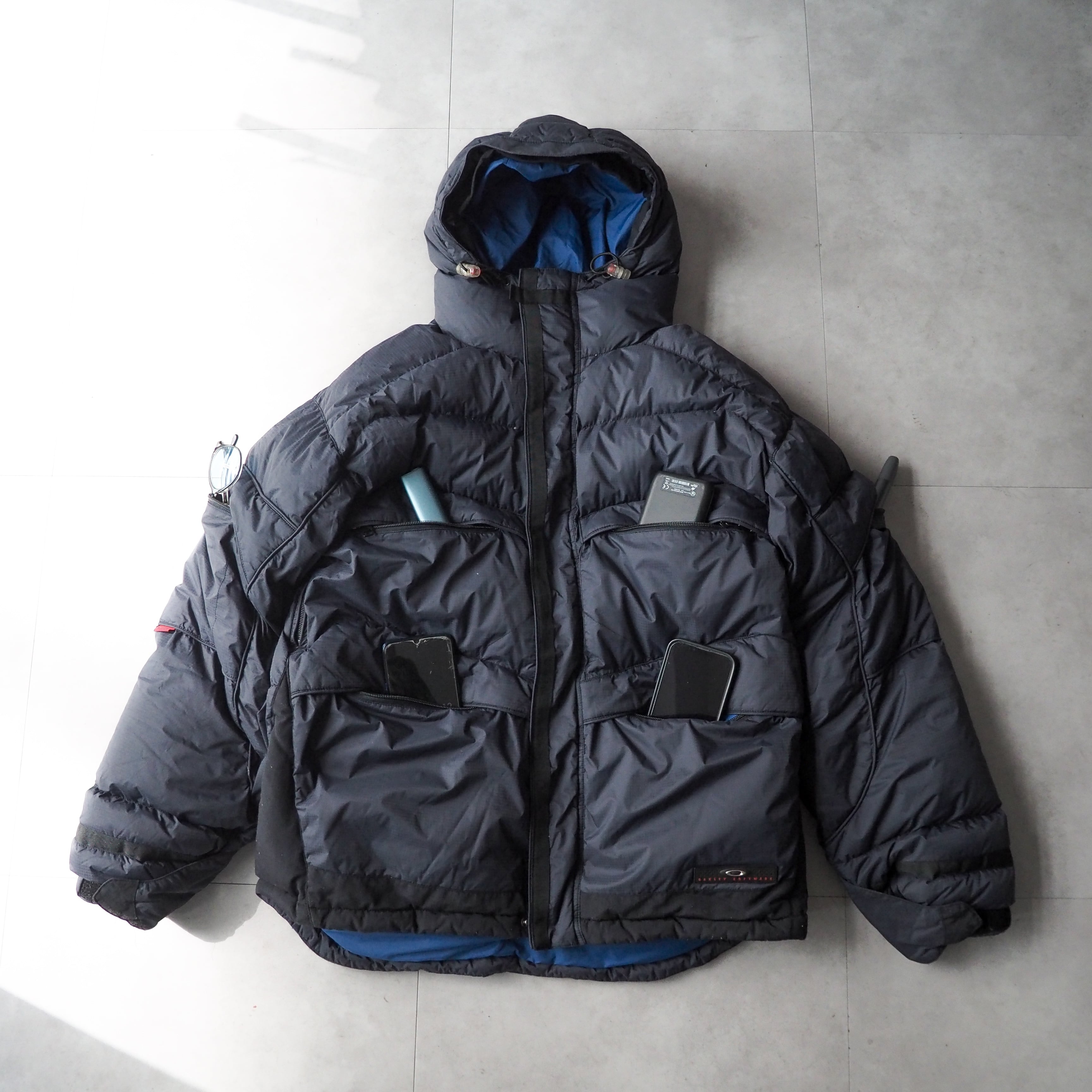 2000s “OAKLEY” 赤タグ tech down jacket 2000年代 オークリー テック 