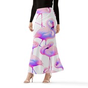 Women's Wrap Fishtail Long Skirt Neon 4460