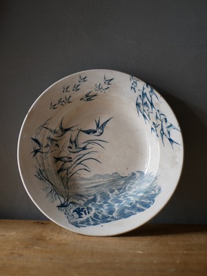 no.5 ツバメのプレート　フランスアンティーク　ブロカント