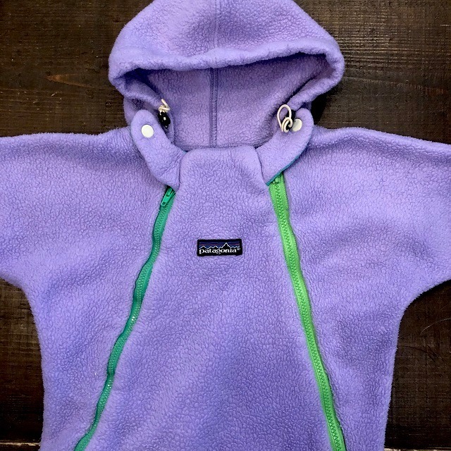 USED BABY PATAGONIA USA製 フリースロンパース 16-20LBS/7-9kg 