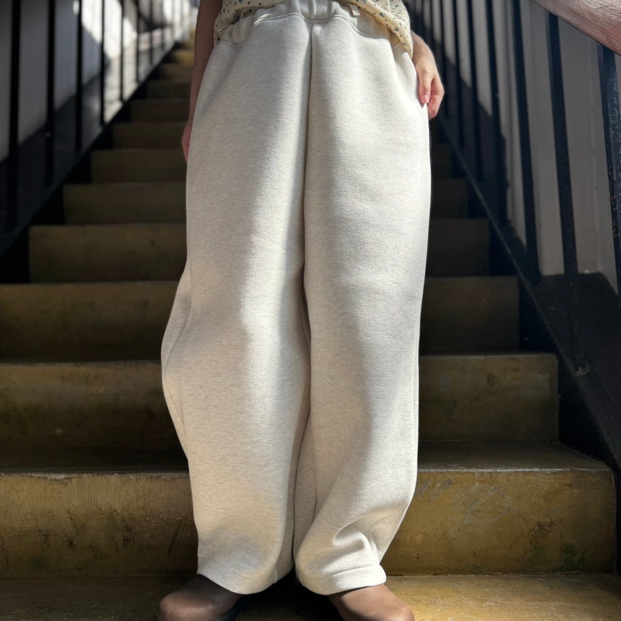 prit - ダンボールニット カーブパンツ（TOPオートミール） | clever