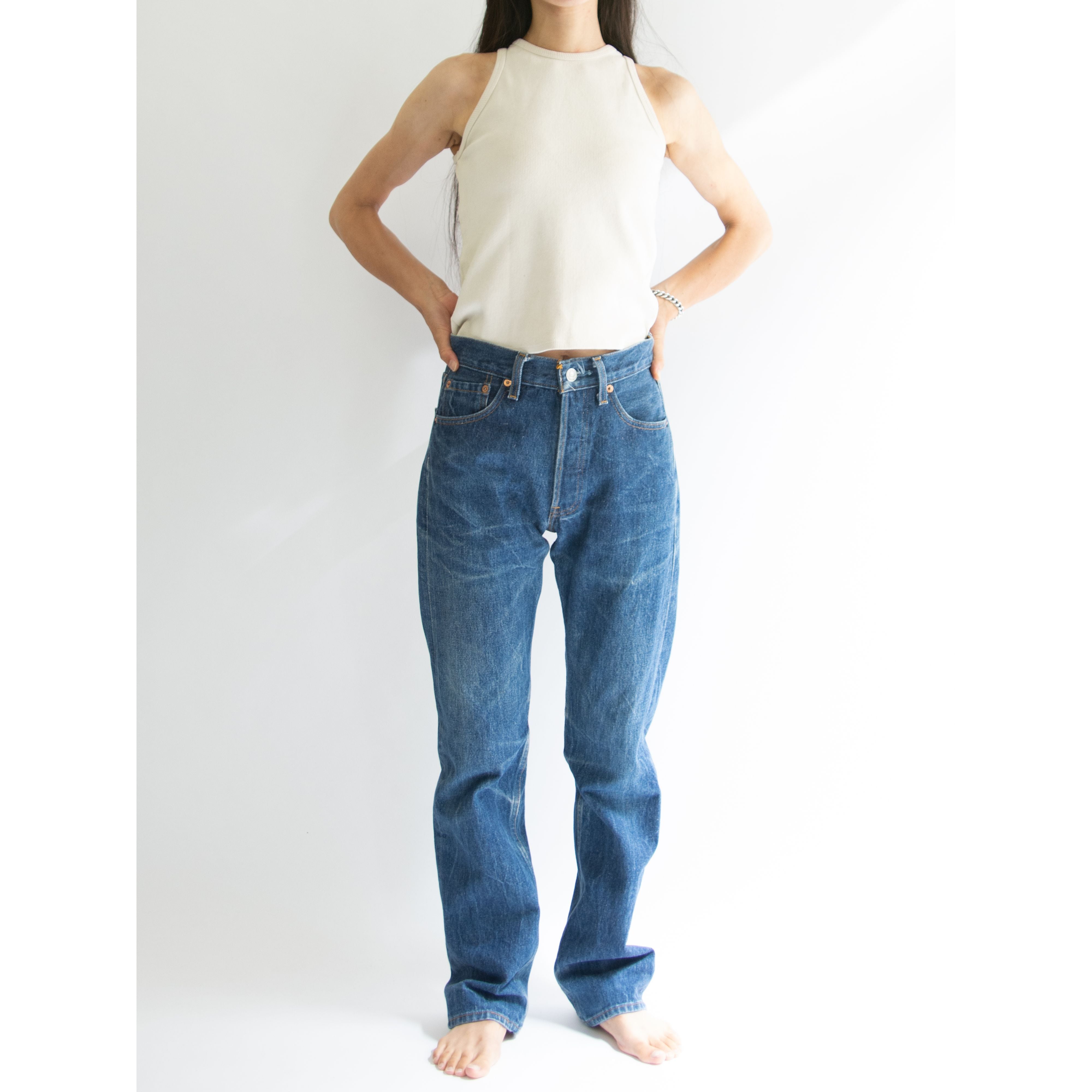 90年代 リーバイス Levi's 501 ジーンズ ストレートデニムパンツ USA製 レディースM(w26) ヴィンテージ /eaa384581