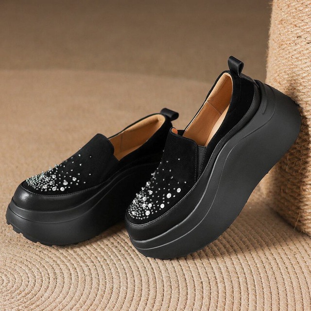 Bijou platform sneakers　B4257