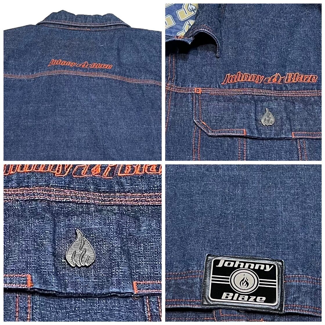 size XXL】90s Johnny Blaze ジョニーブレイズ デニムジャケット | PAY ID