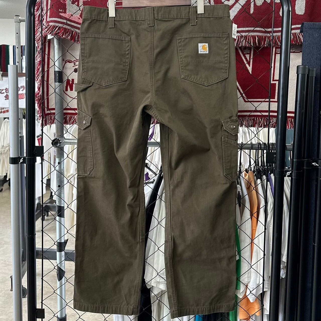 Carhartt 極太バギー ペインターパンツ ブルーデニム W42 古着-