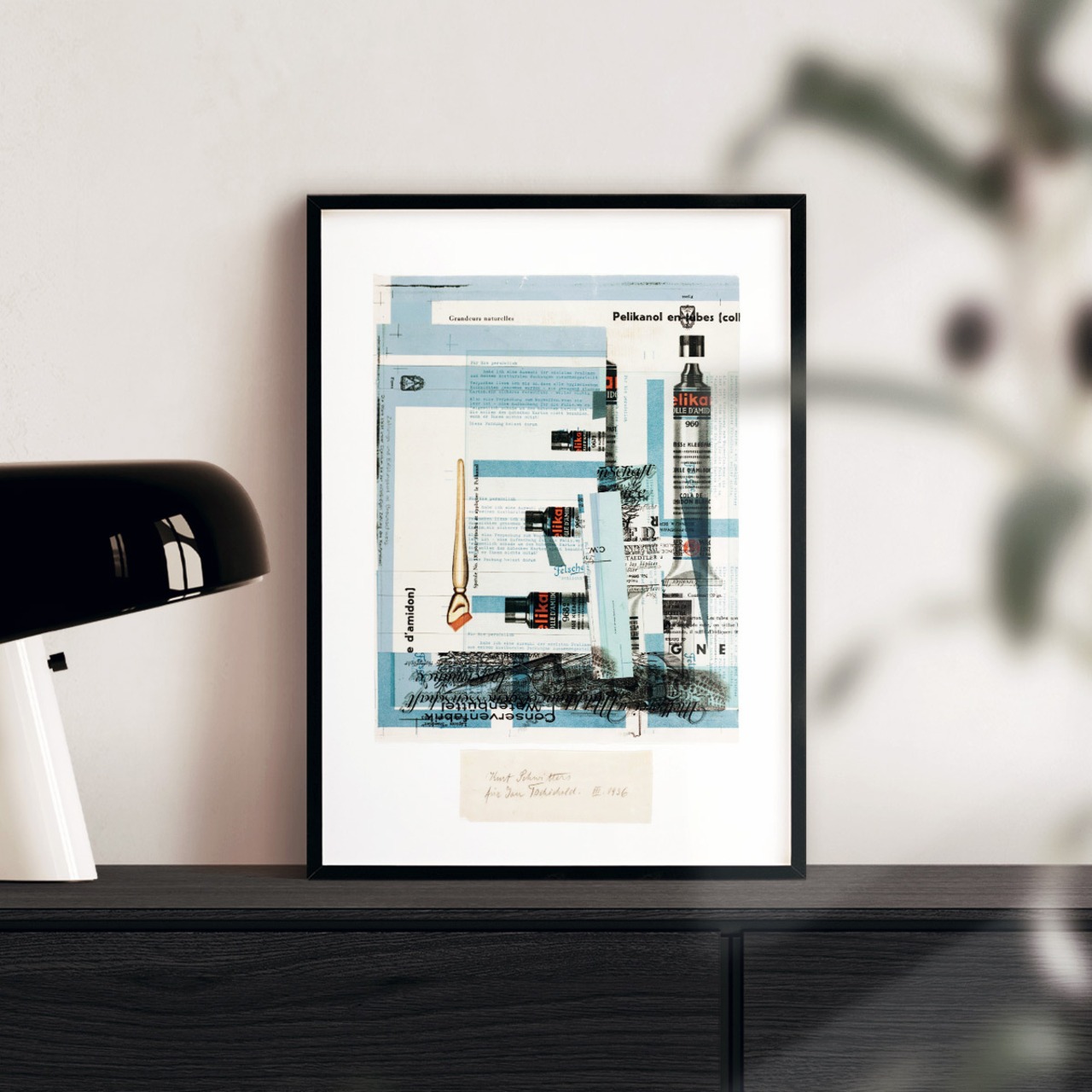 クルト・シュヴィッタース Fur Jan Tschichold コラージュ アートポスター メルツ絵画 ダダイズム メルツバウ 名画 絵画 ポスター アートパネル 特大 AP215 - 1